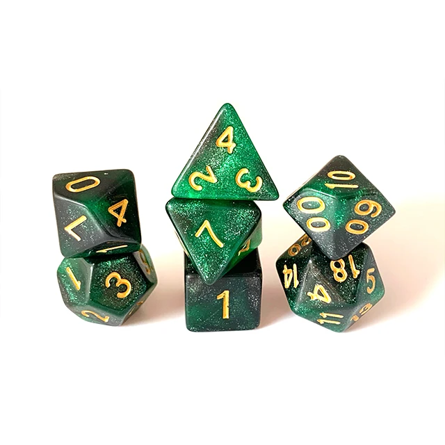 Dungeon Dragon Polyhedral Galaxy 16mm Acrylic DND Dice 10 Guaranteed Sides 4-20 CN;GUA YSA-4 Yusun Games details