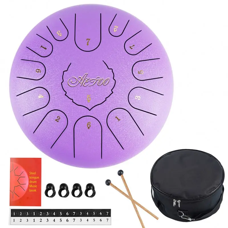

Musical Instruments Tongue Drum Bracket Steel Tongue Drum 13 Notes 12 Inches