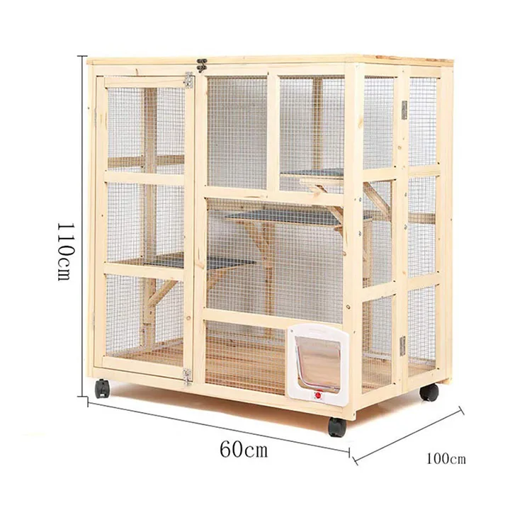 Customized Weatherproof Outdoor Cheap Large Wooden Pet Cat Condo Cages ...