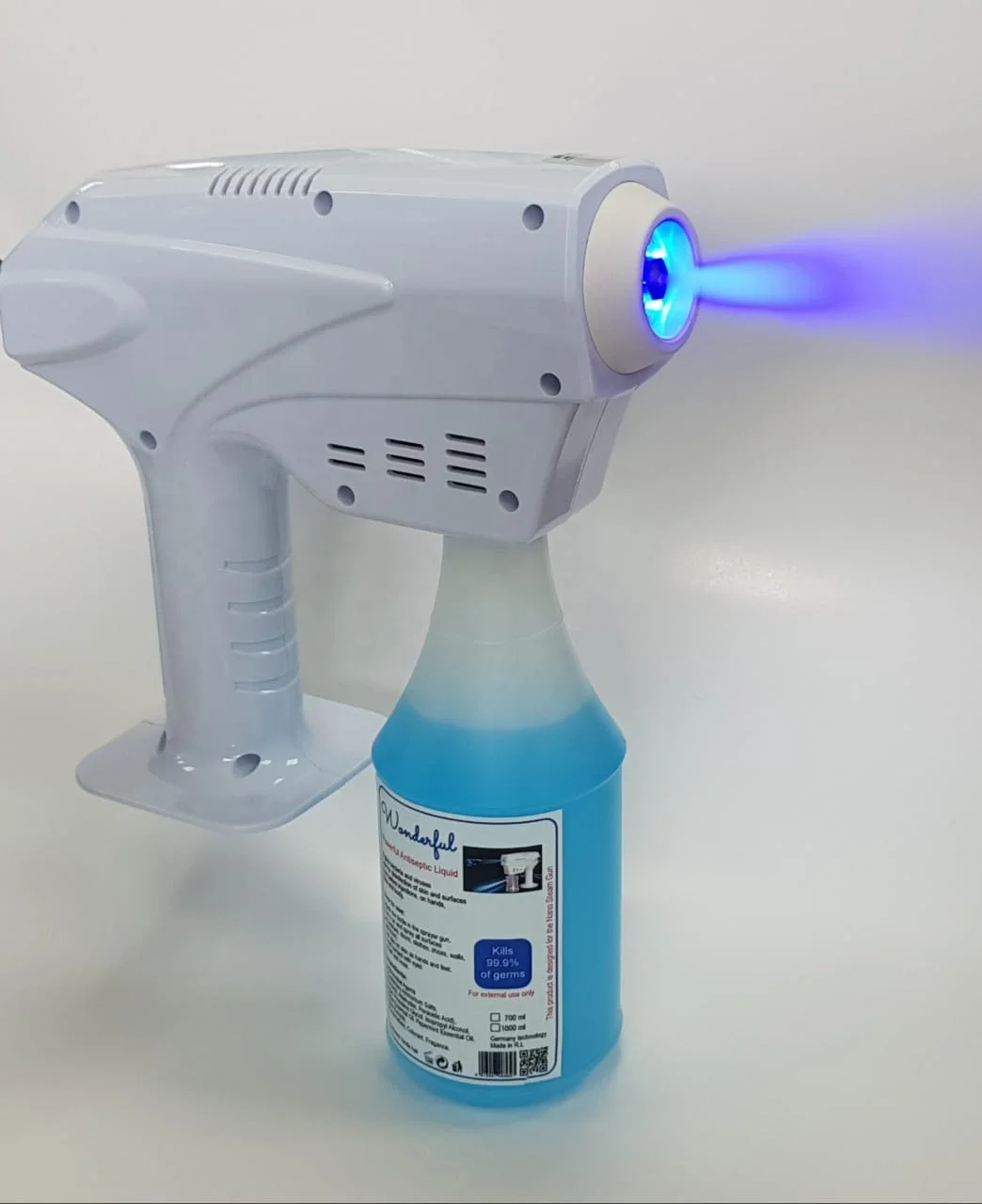 
Blue Ray Portable Nano Steam Gun Sterilizer Air Disinfection Machine fogging Sprayer for Home Office Car  (62549932994)