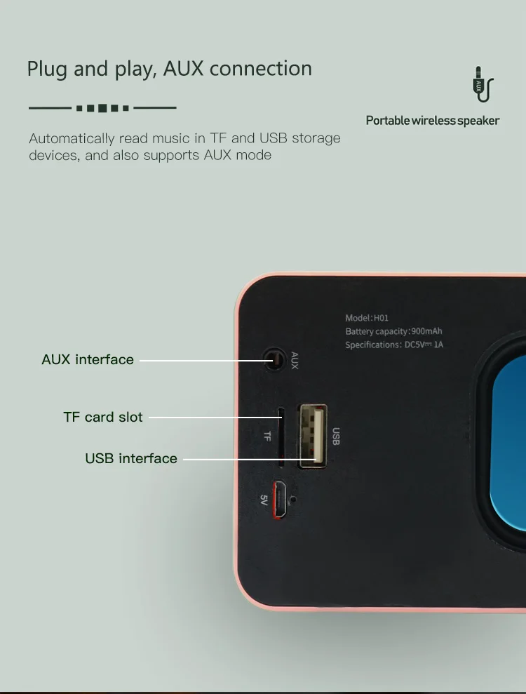 2020 Newest outdoor hand free portable mini wireless speakers bluetooth altavoz - ANKUX.COM