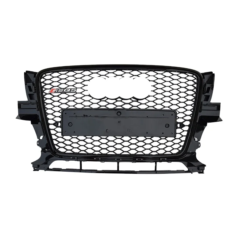 

Free shipping auto front grille for Audi Q5 SQ5 ABS material honeycomb RSQ5 grill for Audi Q5 SQ5