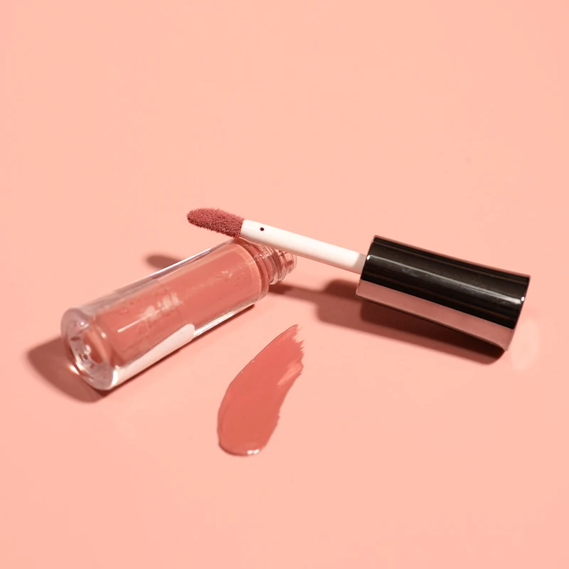 

ARTMISS vegan cosmetics matte clear lipgloss velvet nude liquid lipstick private label lip glaze