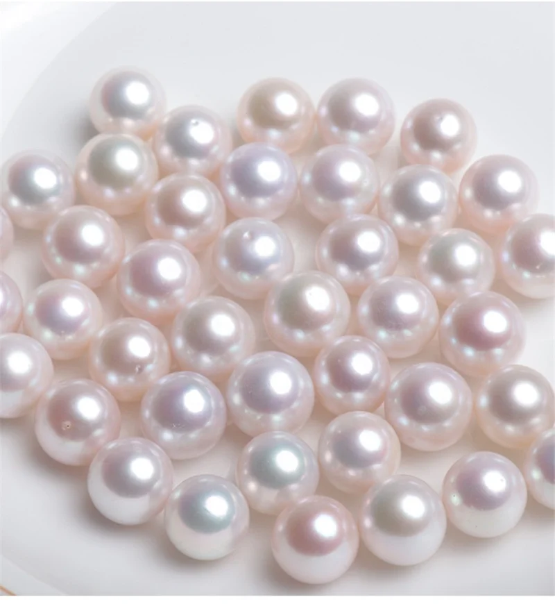 

6mm bulk Wholesale 3A grade natural Freshwater Pearls Half drilled round loose Pearls beads for jewelry making