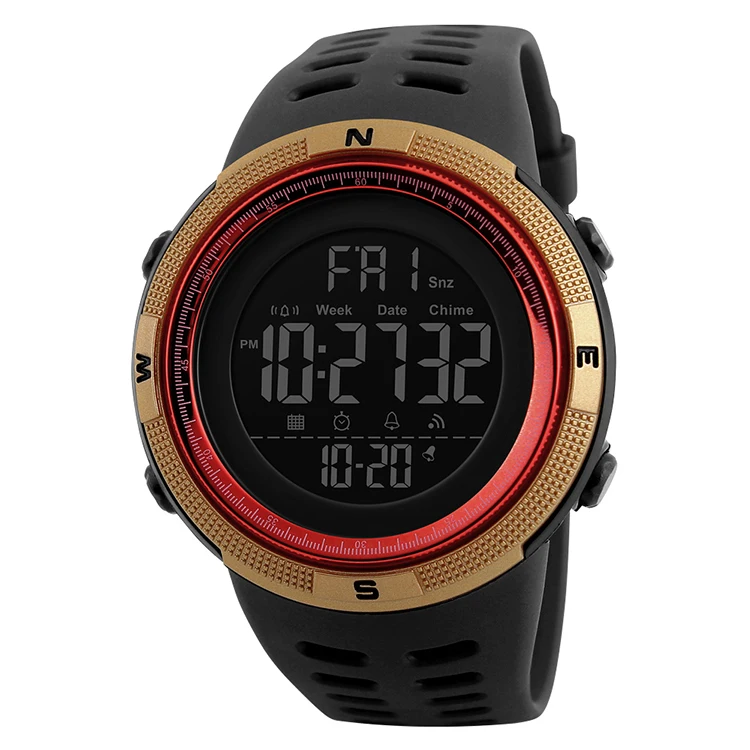 

SKMEI 1251 hot Sale Multifunctional Men Sport Watch 12/24 Hour LED 50M Waterproof Digital Watches