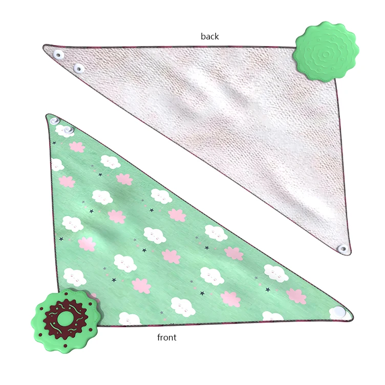 

Wholesale Baby Bandana Bibs Organic Cotton, Customized color