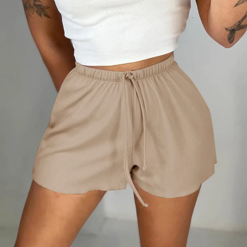 

Wholesale Summer Hot style Sporty Yoga Running Solid color Draw string Shorts Basic Street wear Girls Causal pants, Pls see the color column