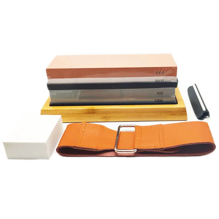 

SATC Premium 4 Side Grit 400/1000 3000/8000 Whetstone Sharpener Stone Set