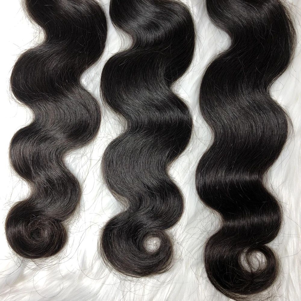 

Wholesale virgin human hair extensions vendors peruvian body wave 3 bundles closure, Natural colors