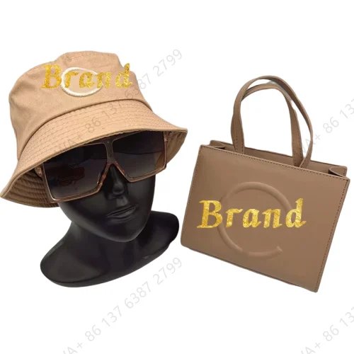 

High quality 3 piece set purse glasses hat fashion sunglasses women luxury designer famous brand ladies hand bags handbags