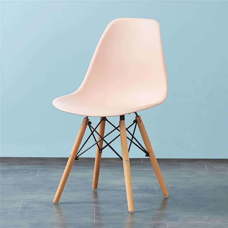 
China Bazhou Factory Dinning Room Furniture Colorful Modern Cheap Dining Chairs With Wooden Legs 