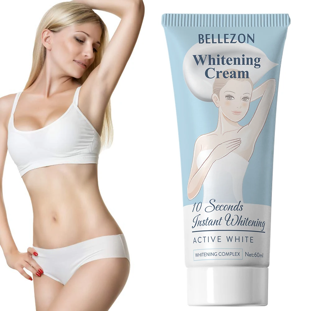 

Private Label Natural Ingredients 10 Sconds Instant Armpit Neck Underarm Whitening Cream For Body Cream, White