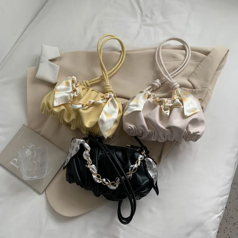 

fashion latest femme handbag hand bags ladies scarf soft leather purse for women
