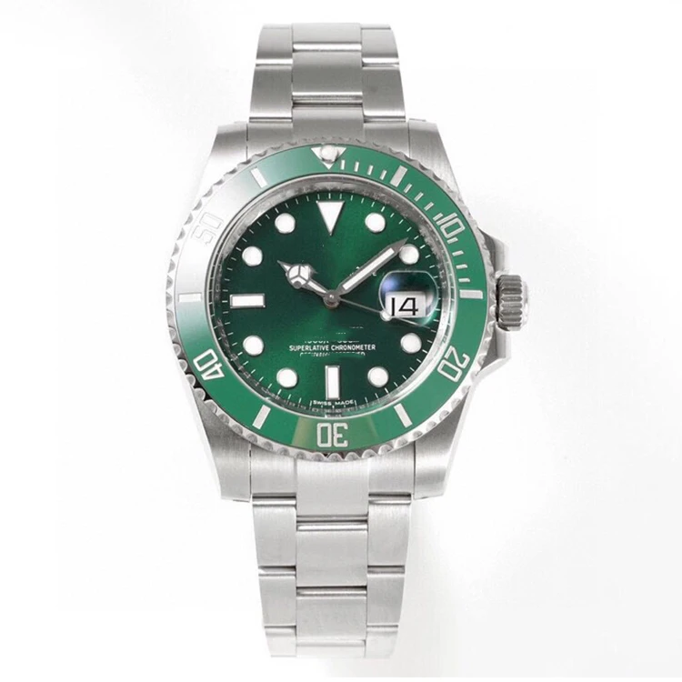 

High end quality 904L ceramic bezel watches 300M waterproof ETA 3135 ETA2836 V8 V11 green dive watch
