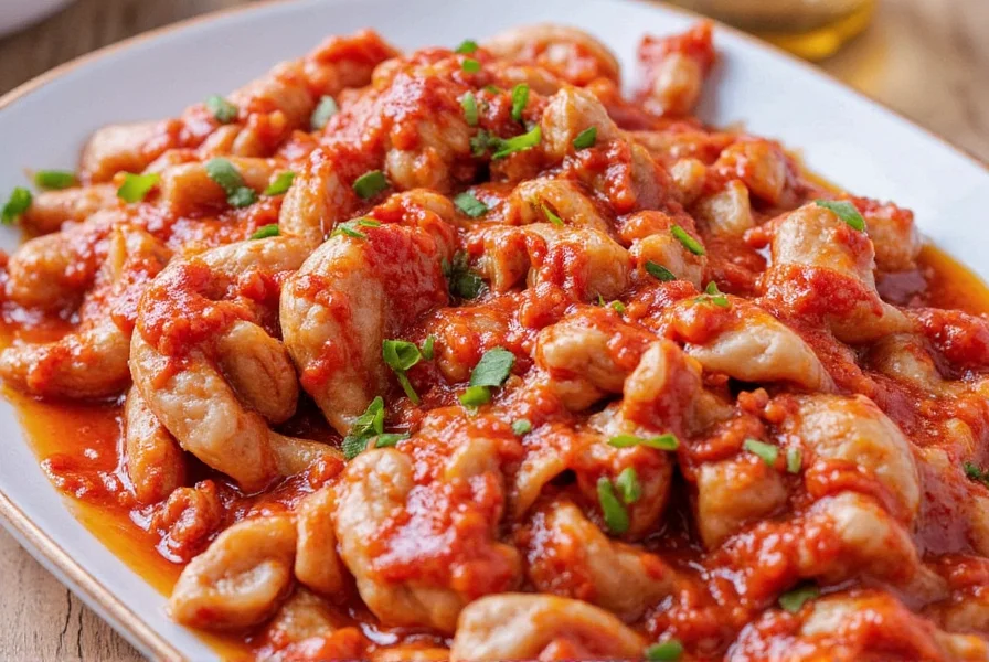 Homemade sriracha preparation