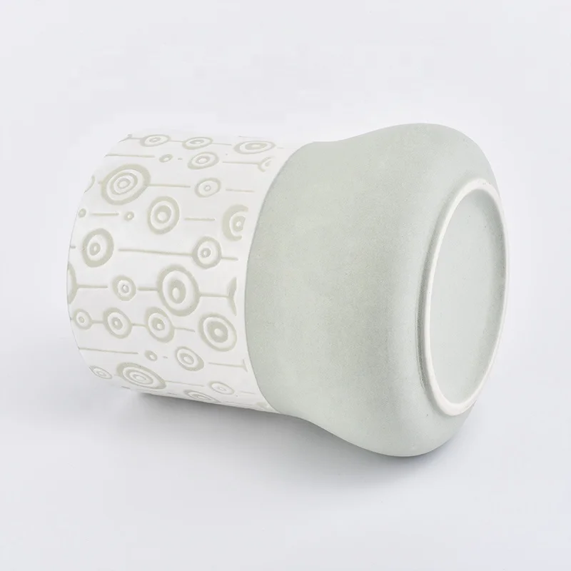Unique glazed tealight ceramic candle holder