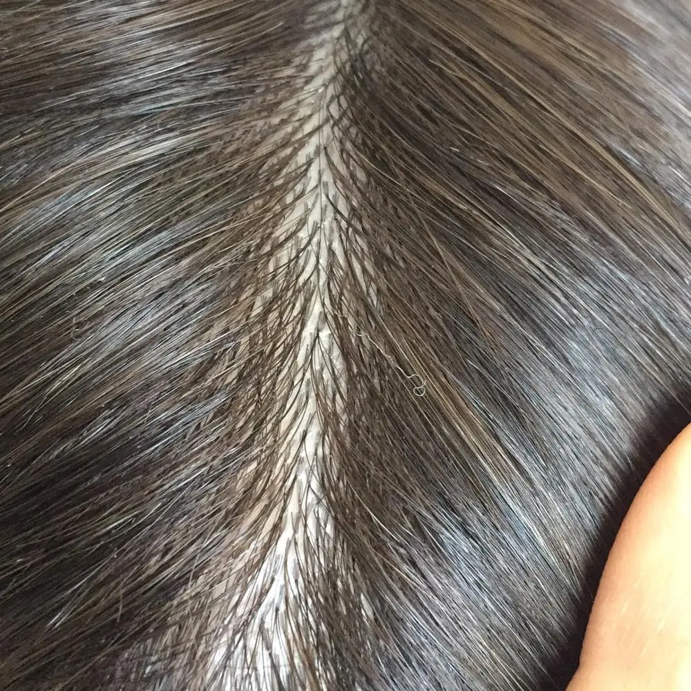 

0810 Thin Skin injection Top Grade Factory Wholesale Indian Hair toupee for men