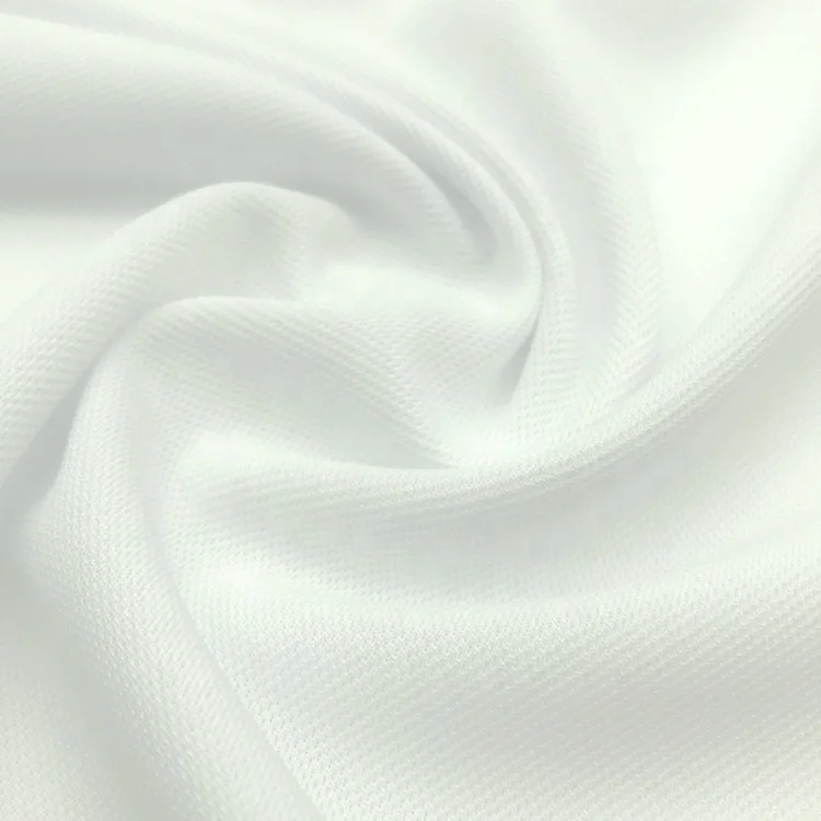 Wholesale 100% Polyester Knit PK Pique Polo Shirt Fabric