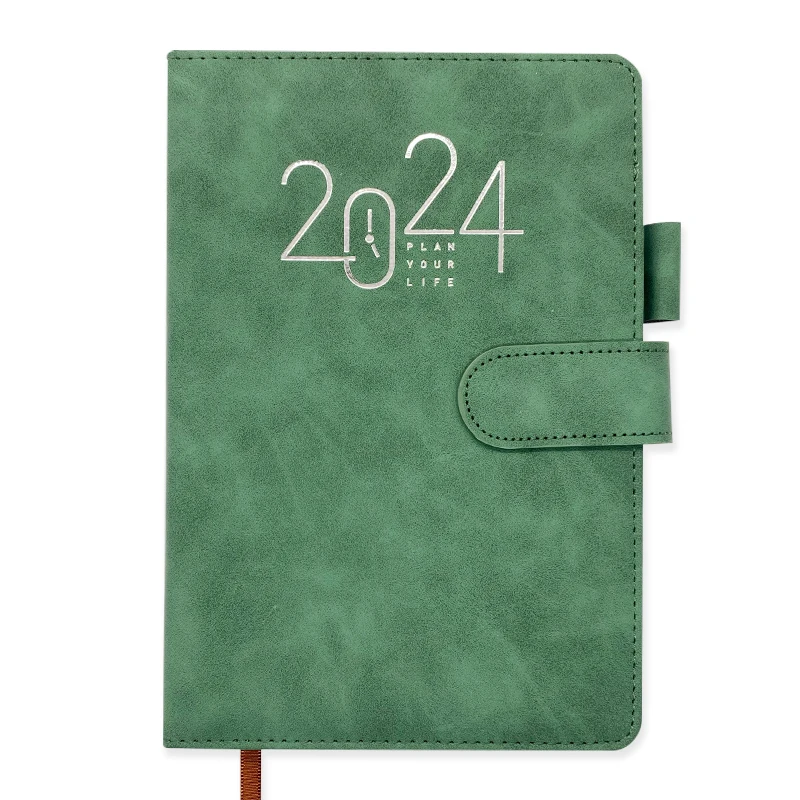 

Wholesale Custom Logo 2024 Hardcover To Do List Business Spanish Agenda Notebook with Pen Holder