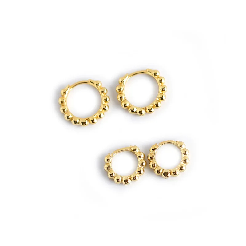 

New Fashion Silver Jewelry Earrings Seed Bead Earrings 18K Gold Plated Earrings For Woman, As picture