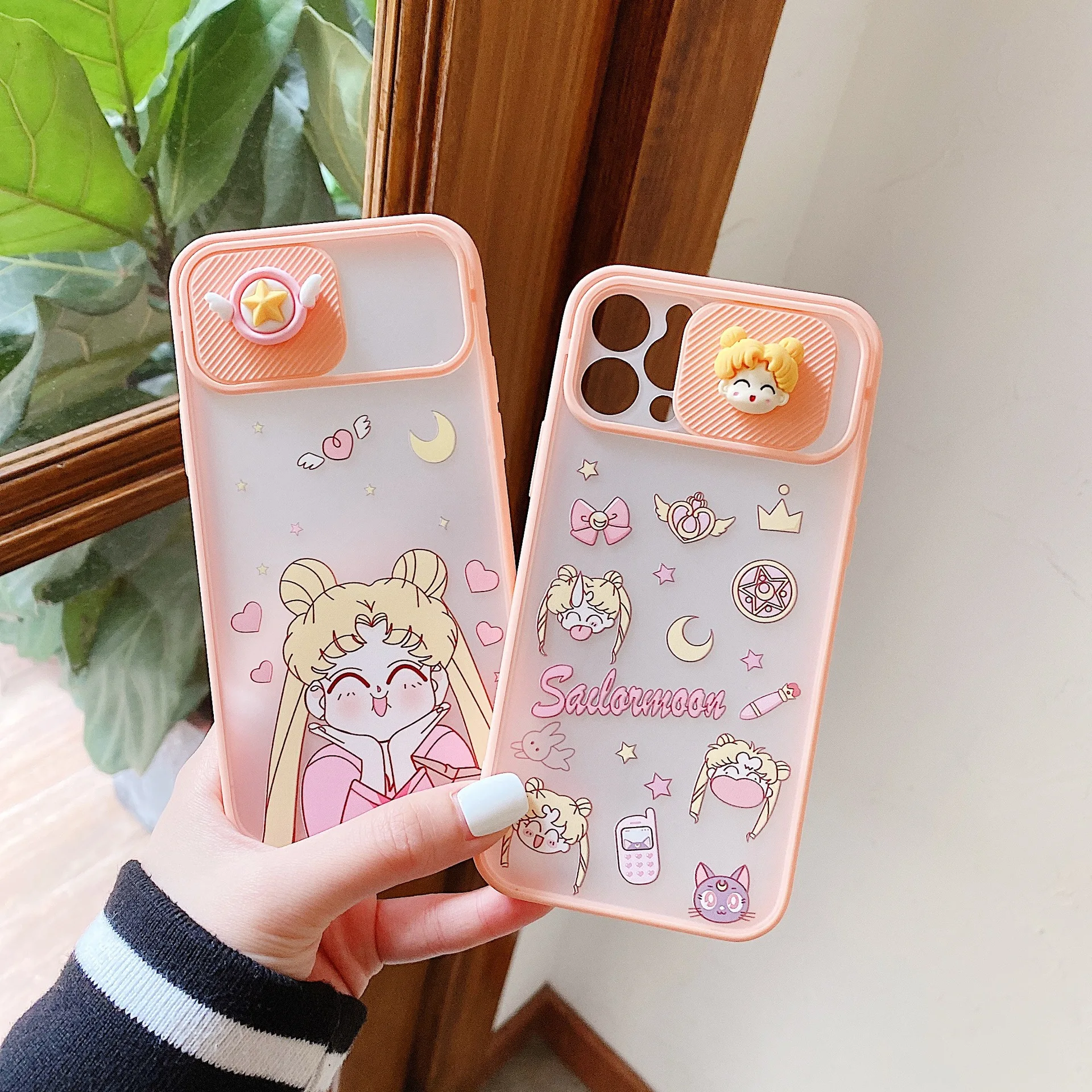 

Free Shipping - Slide Camera Protector 3D Sailor Moon Case Cover for iPhone 12 11 Pro XS MAX 6 6S 7 8 Plus X XR, Colorful