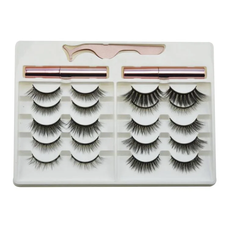 

Custom waterproof magnetic liquid eyeliner pencil eyelash, Black