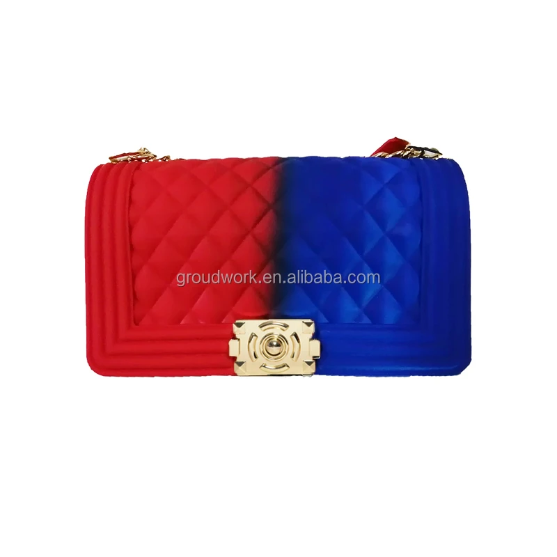 

GW fashion new pvc messenger bag women casual plastic coin jelly purse, Rich