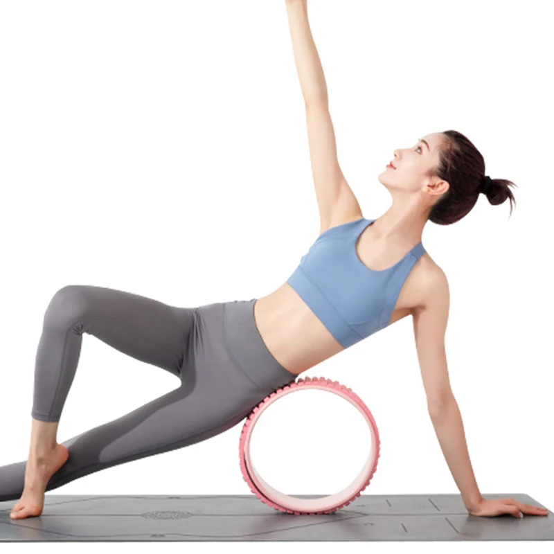 

Balance trainers PU abs back pain corrector black half dharma cork set workout eco cork massage strongest roller yoga wheel, For option