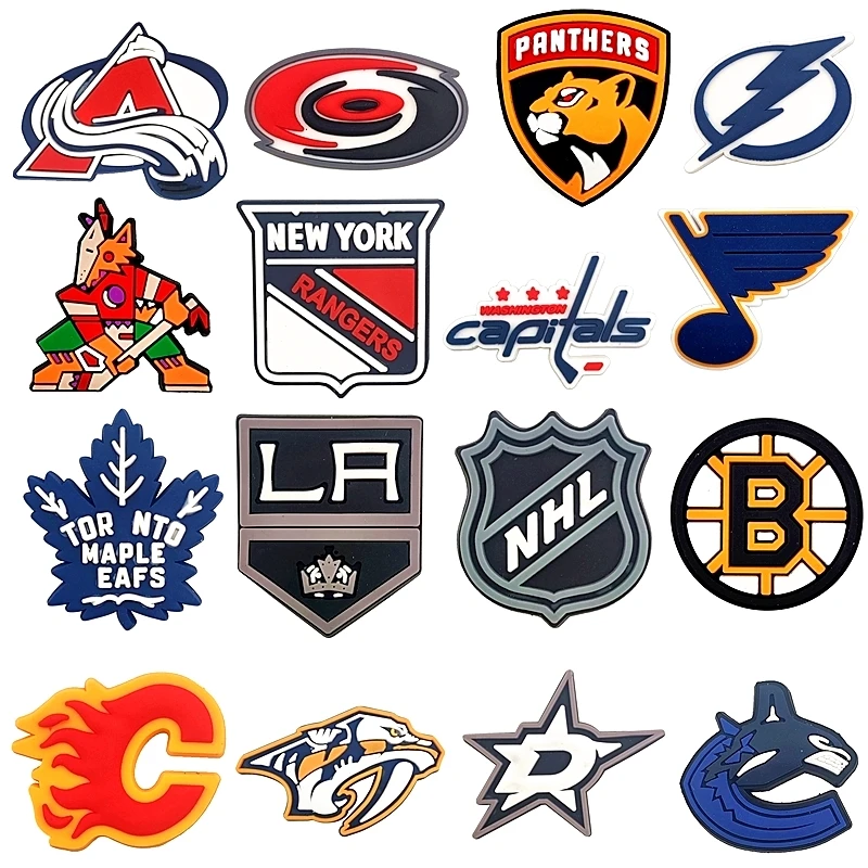 

Wholesale Croc sports shoe charms PVC Shoe Charm Raiders Shoe Decoration for Gift clog charm, Picture