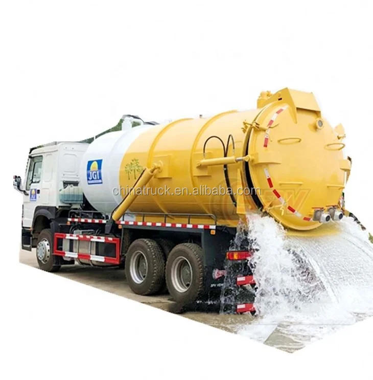 Howo 7 Cleaning Sewer 10000l 110hp Sewage Suction Truck 15cbm Buy