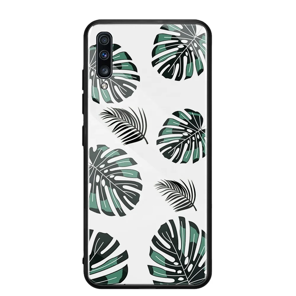 

Good price tempered glass cover case For Samsung Galaxy A70 A60 case TPU frame, 13 color