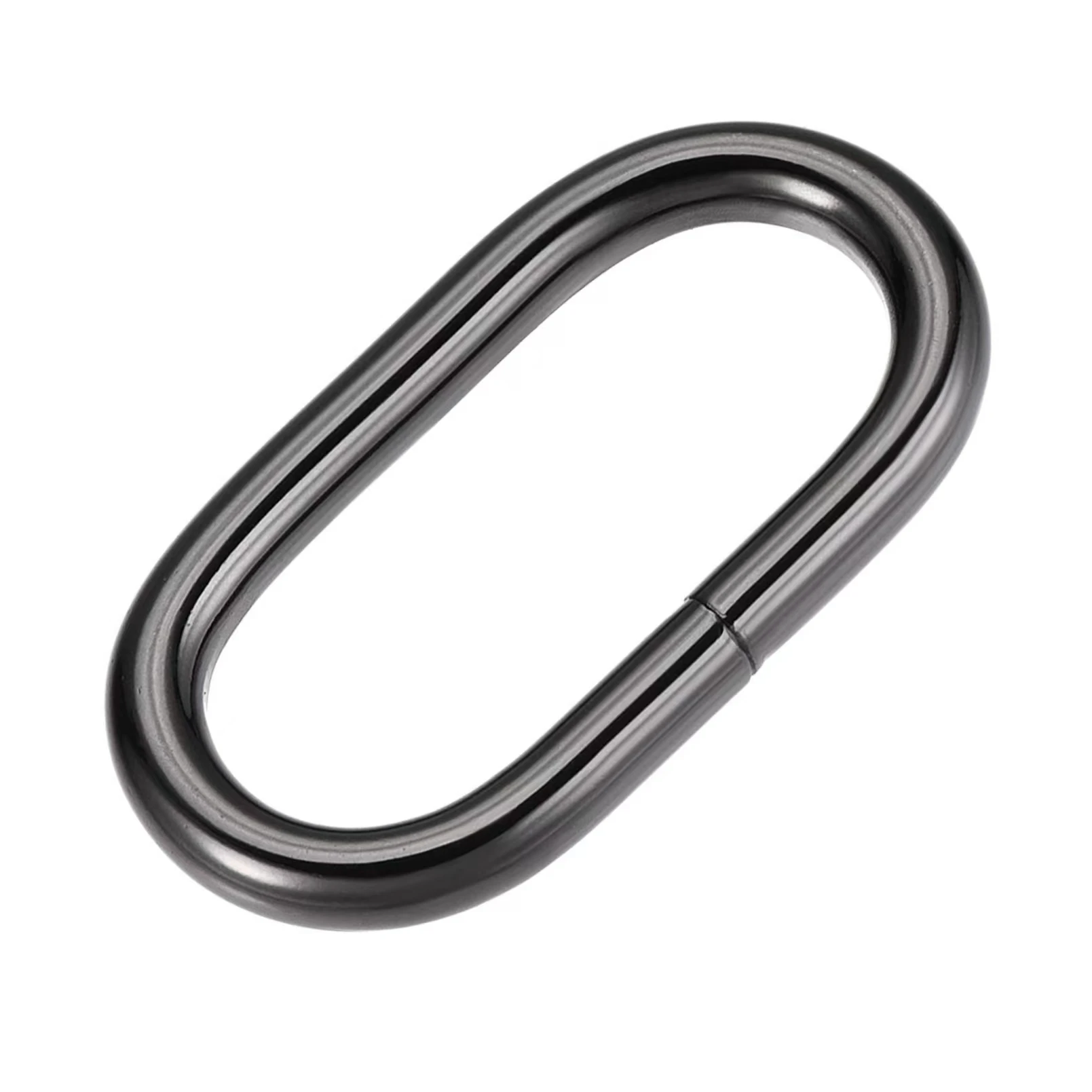 

Black Metal Oval Ring Buckles for Bags Belts DIY