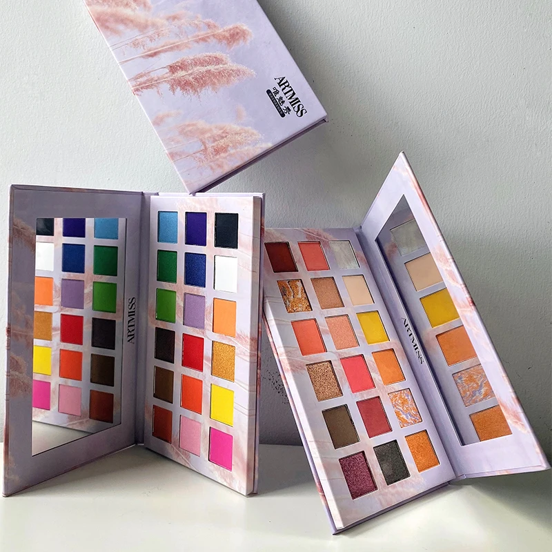 

custom eyeshadow palette packaging private label color board eyeshadow palette