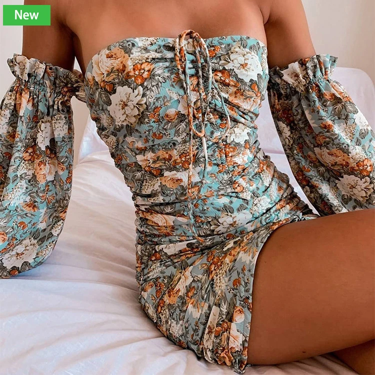 

Free Shipping Fashion tube top dress halter strap sexy dress women