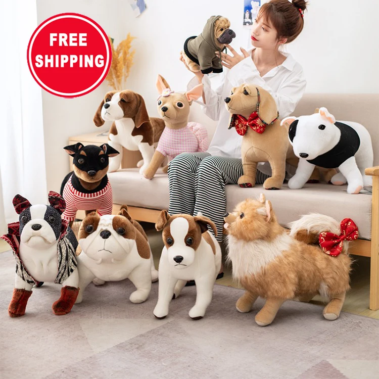 

Factory direct supply pet plush puppies doll toys famous dog shar pei retriever for children's gift, Chihuahua, beagle, guide dog,ect