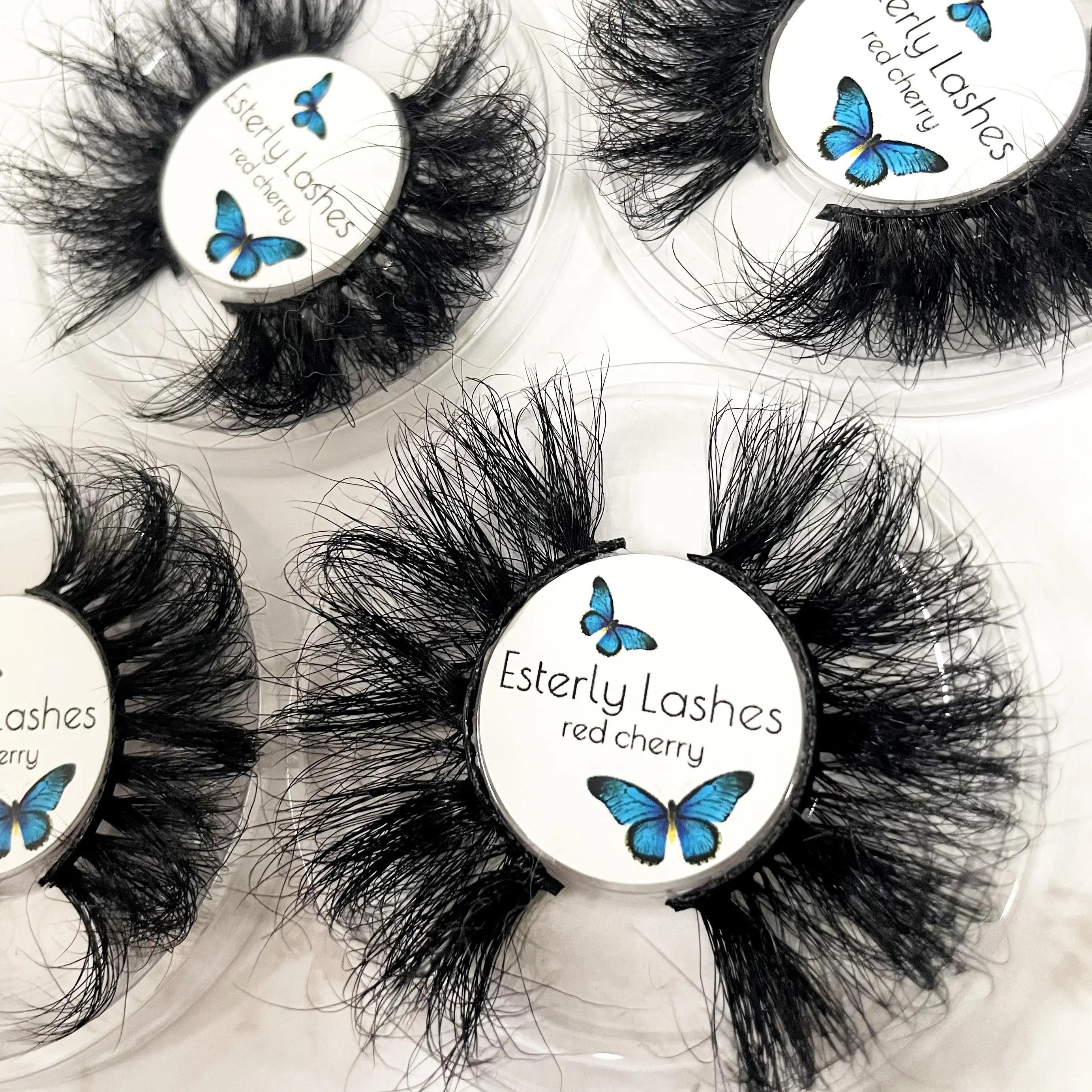 

Free samples wholesale private label custom full strip lashes cases tray fluffy dramatic 3d 25mm mink eyelash vendor, Natural black