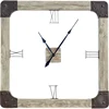 Modern Design Convex Mirror Transparent Glass Large Circular Decoration Wall Clock