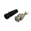 RG59 BNC Male Solderless Straight Right Angle Connector for Security Camera