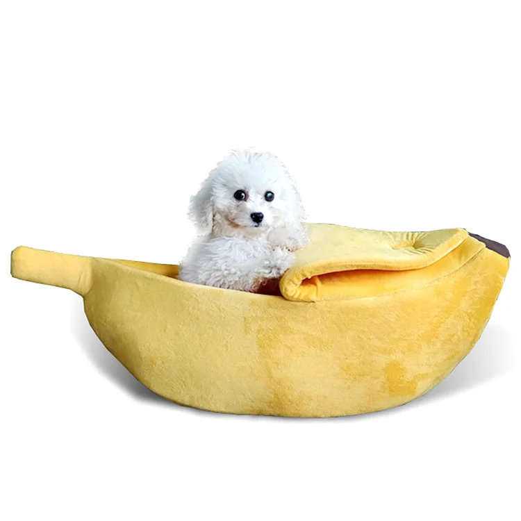 

Dog Banana Bed Cat Bed House Cat Mat Beds Warm Durable Portable Pet Basket Kennel Dog Cushion Multicolor Cat Supplies