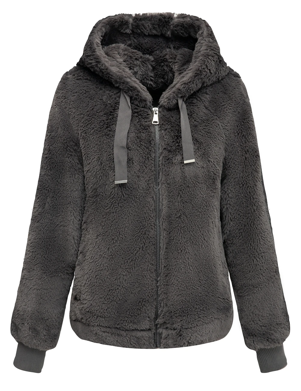 

New Design Winter Ladies Lovely Faux Fleece Jacket Women
