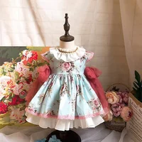 

toddler baby girl flower dresses ball gown vintage party dress wedding kids clothes wholesale children's clothes fashion