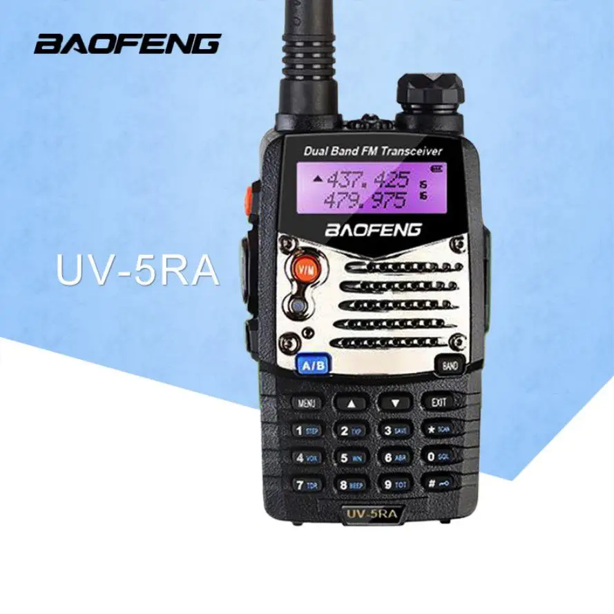 

(1 pcs)Baofeng UV5RA Ham Two Way Radio Dual Band 136 174/400 520 MHz BaoFeng UV 5RA Walkie Talkie Radio Transceiver Black