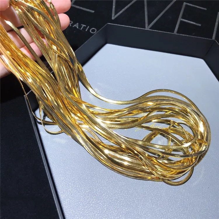 

Fashion Snake Necklace Jewelry Snake Chain Jewelry 925 Sterling Silver Necklace for Women Trendy Necklace, Gold