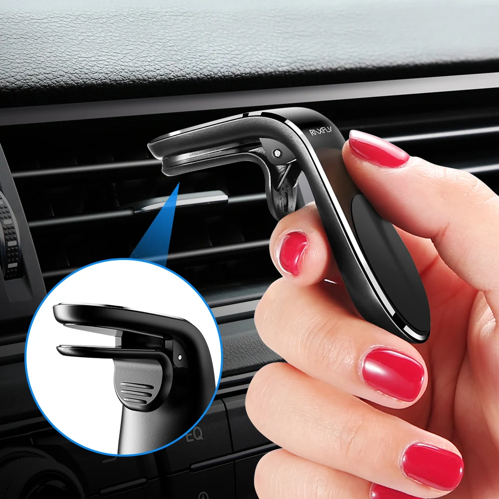 

Free Shipping 1 Sample OK RAXFLY New L type Car Mount Air Vent Clip Phone Magnetic Holder For Samsung