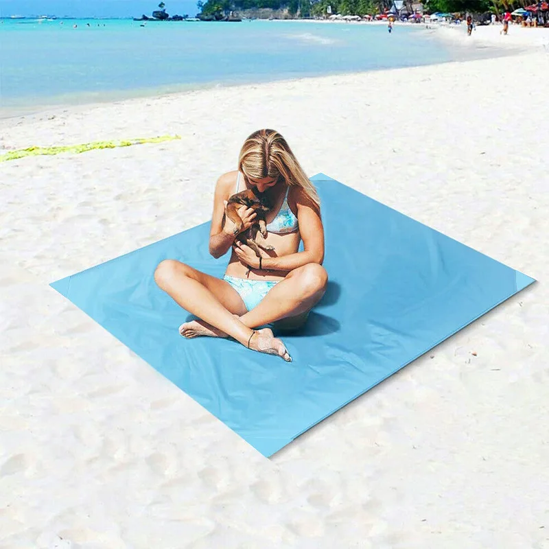 

compact portable pocket blanket packable outdoor blankets for camping sand proof beach blanket water resistant picnic mat, Customers requirement