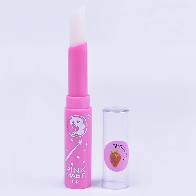 New Pink Magic Sexy Lipstick Long Lasting Strawberry Flavor Fruit Juice ...