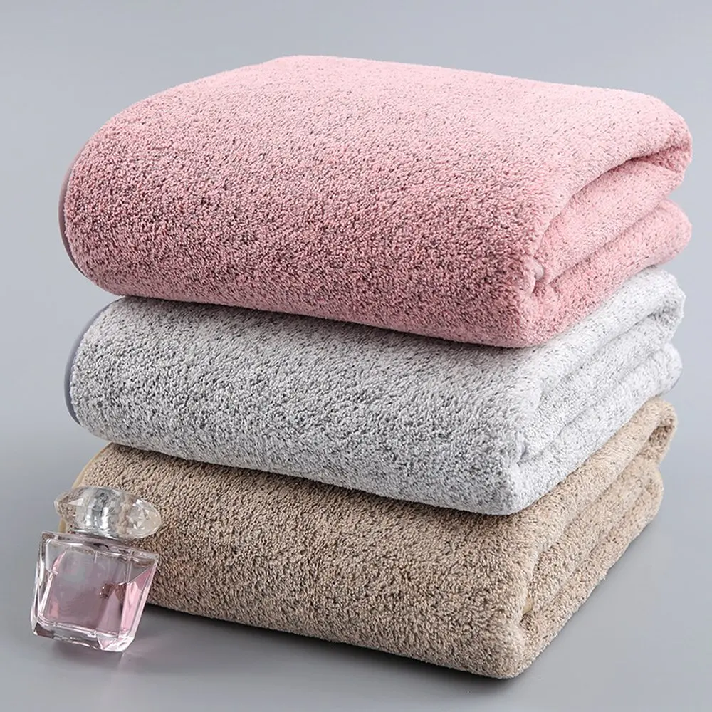 

Factory Direct Sale Terry Charcoal Fiber Bath Towel Set Super Absorbent Bamboo Soft Microfiber Towel