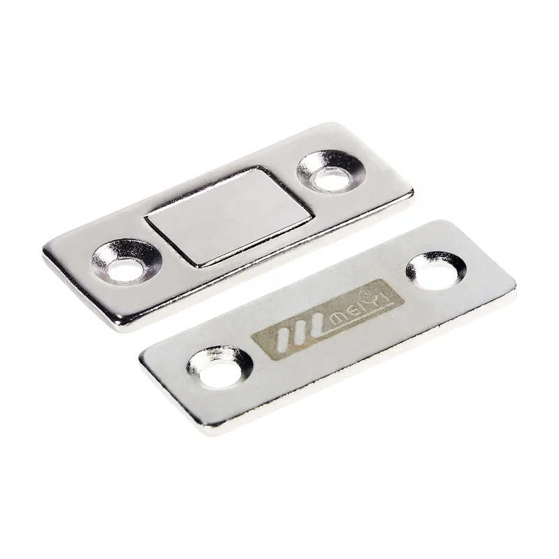 
heavy duty Magnetic Door Catch Steel Thin Magnet Latches Strong Cabinet Magnets Hardware for Sliding Doors 