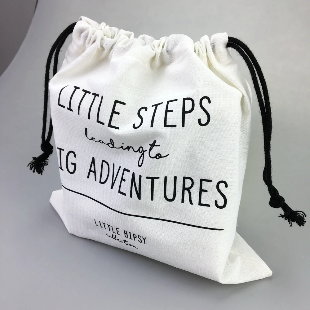 

custom print logo canvas plain gift jewelry canvas shopping bag Shoe dust bag covers for handbag