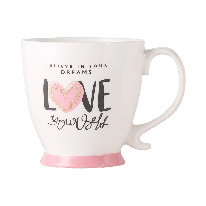 

Amazon hot sale mug supplier Manufacturer Great Quality Pink Series Glazed Matt Ceramic Mug with Handle, Customized colors acceptable